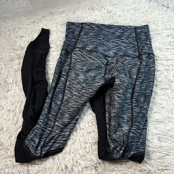 🔥 $SALE$ 🔥 Lululemon Wunder Under Pant *Stirrup Dramatic Static White Black - Picture 3 of 7